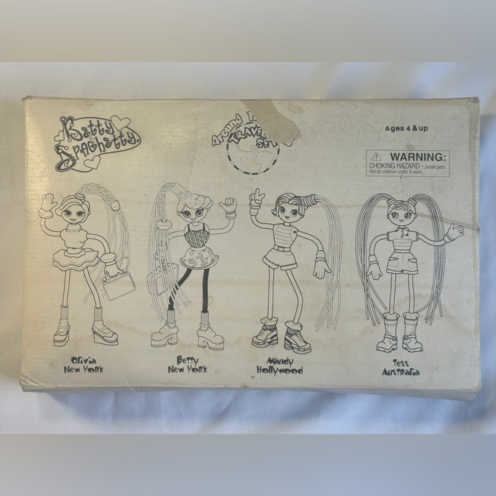 4 Betty Spaghetti Doll Around The World Travel Set NY Hollywood Australia QVC ED - Picture 13 of 14